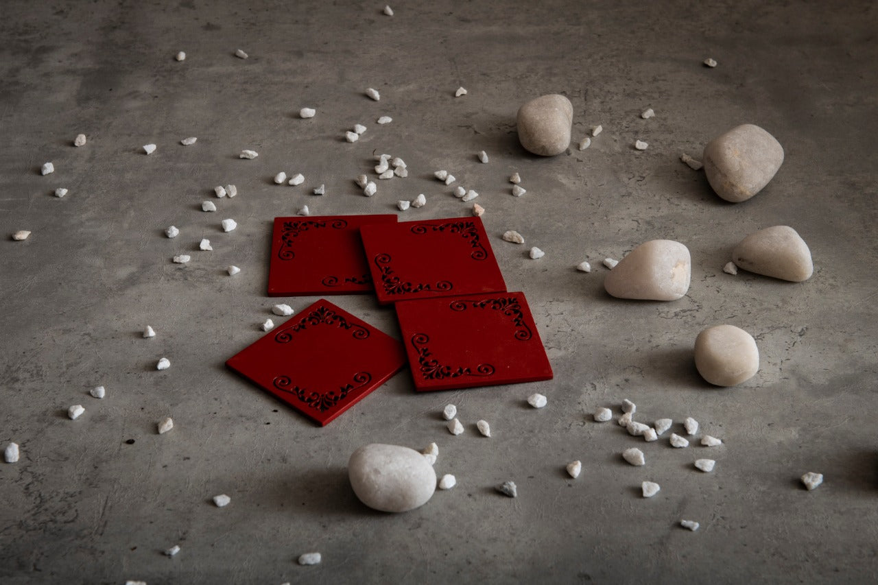 Ser of 4 Coasters, Table Accessory