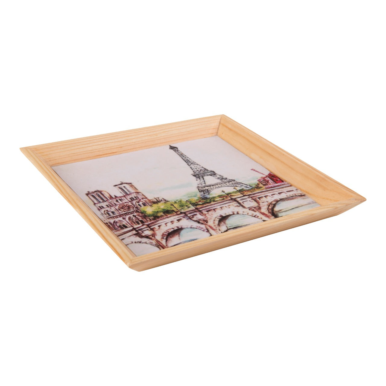 Wooden Tray, Decoupage Tray, Serving Tray