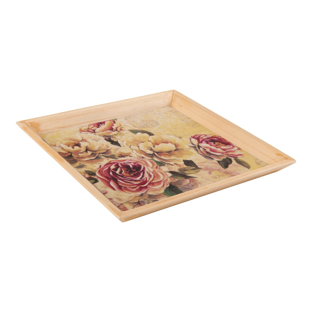 Wooden Tray, Decoupage Tray, Serving Tray