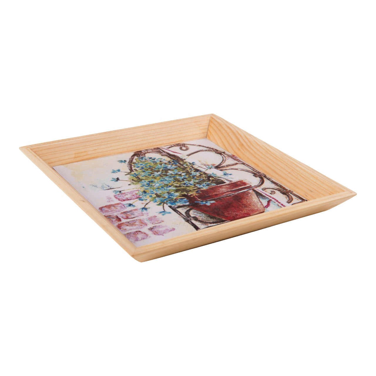 Wooden Tray, Decoupage Tray, Serving Tray