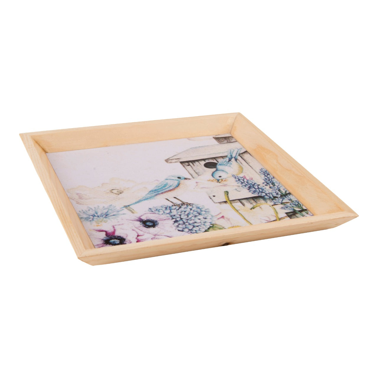 Wooden Tray, Decoupage Tray, Serving Tray