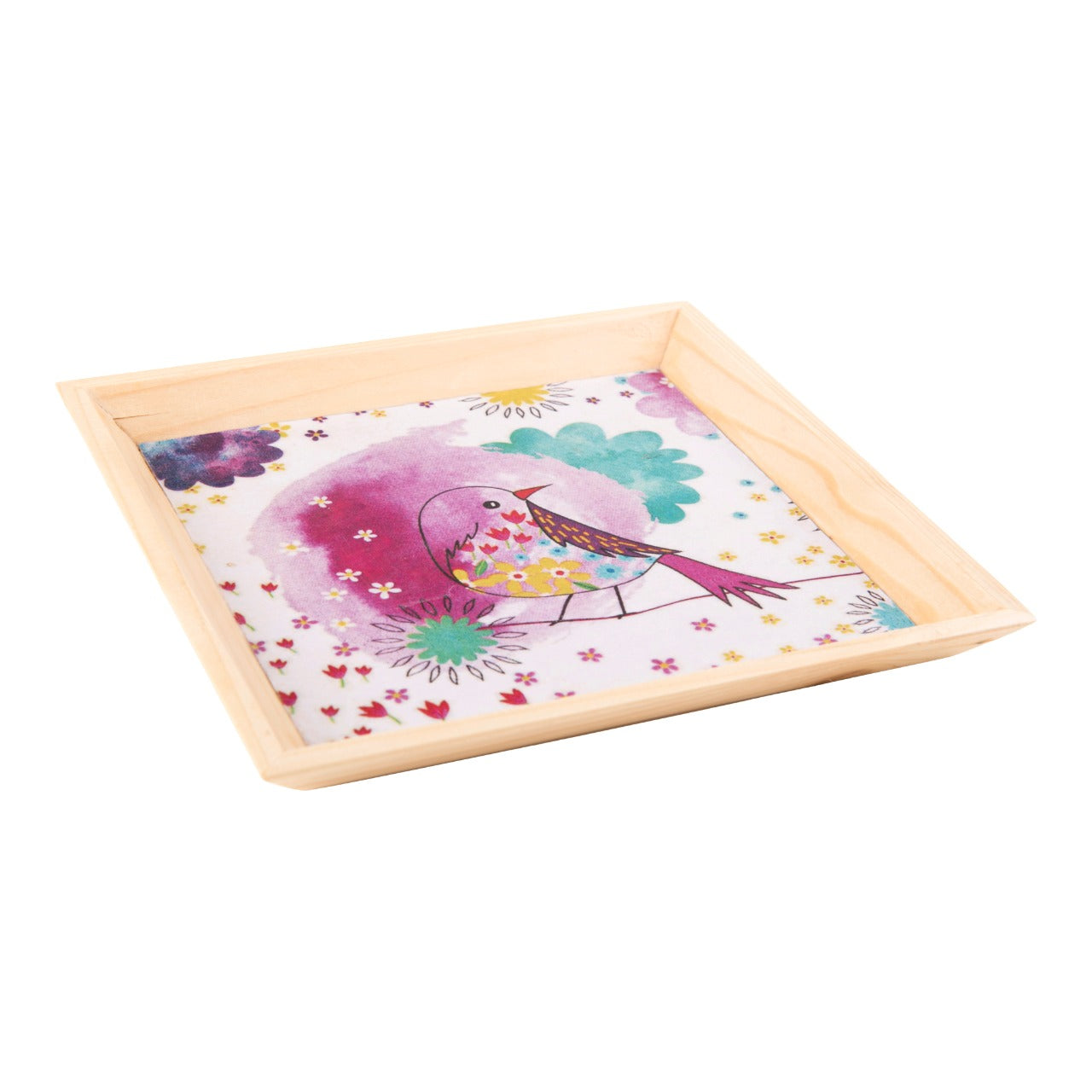 Wooden Tray, Decoupage Tray, Serving Tray