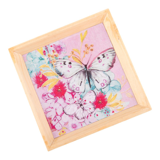 Wooden Tray, Decoupage Tray, Serving Tray