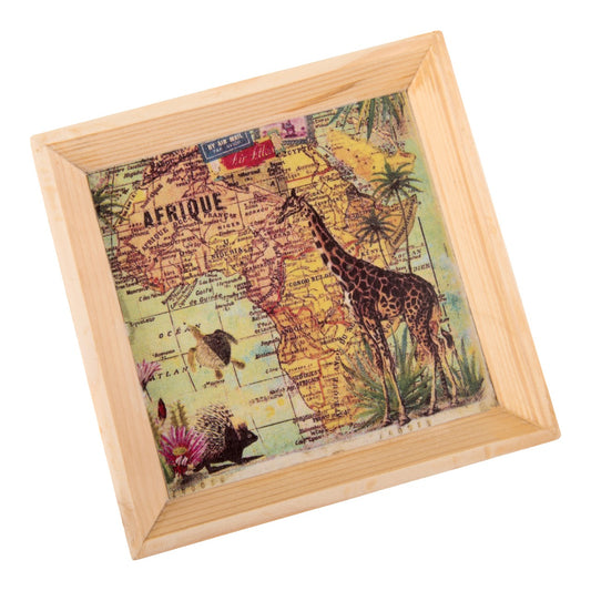 Wooden Tray, Decoupage Tray, Serving Tray