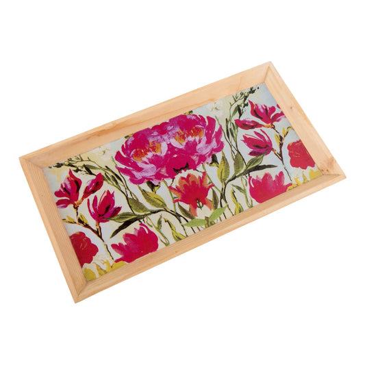 Wooden Tray, Decoupage Tray, Serving Tray