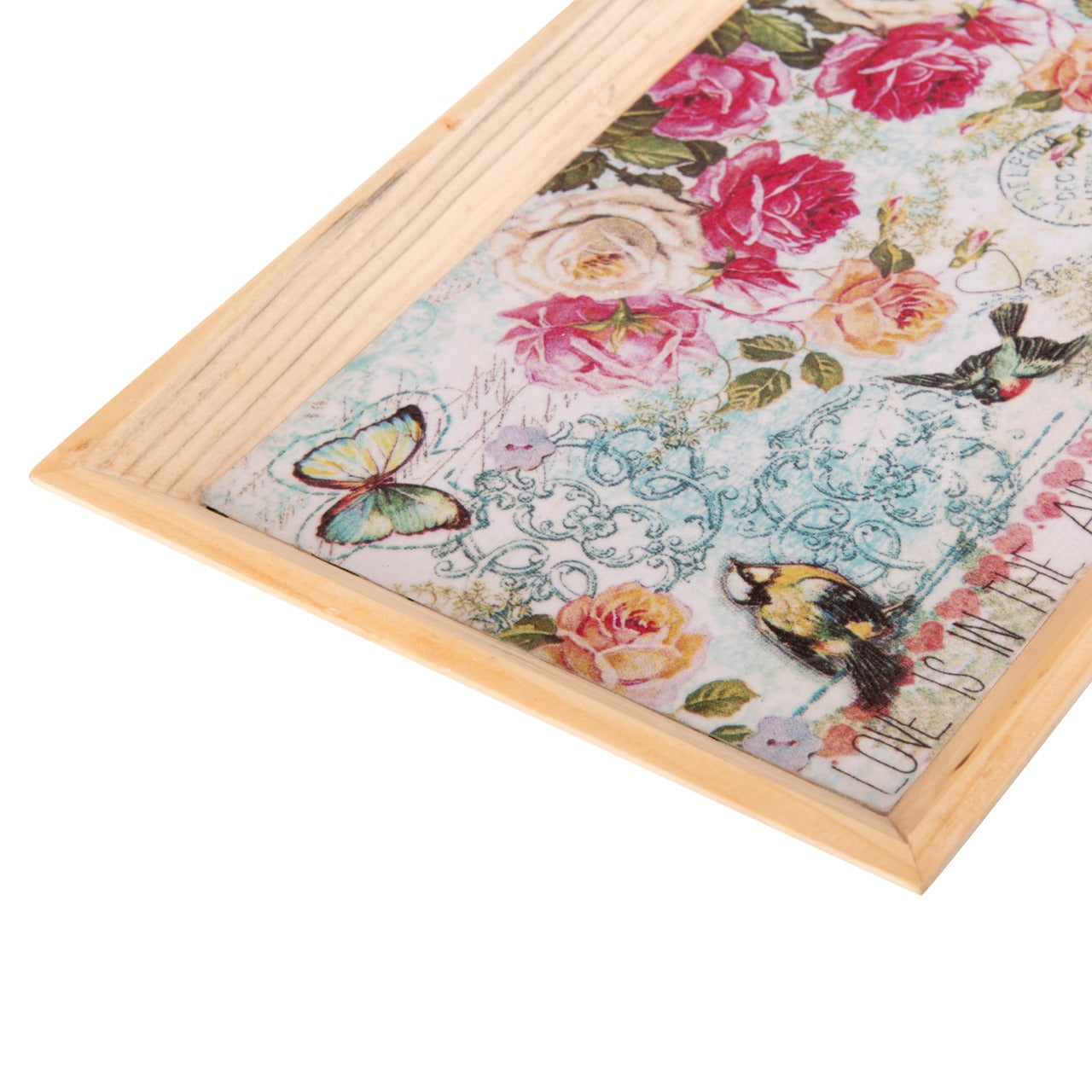 Wooden Tray, Decoupage Tray, Serving Tray
