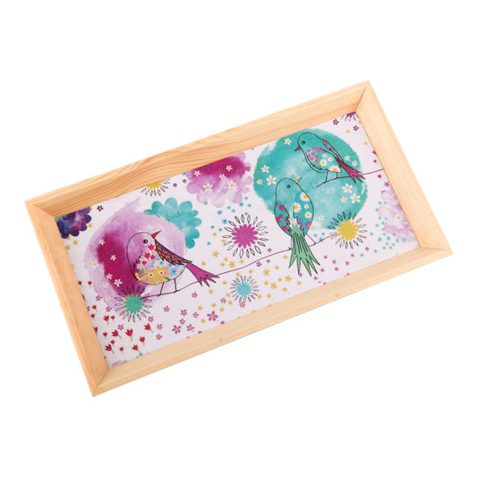 Wooden Tray, Decoupage Tray, Serving Tray