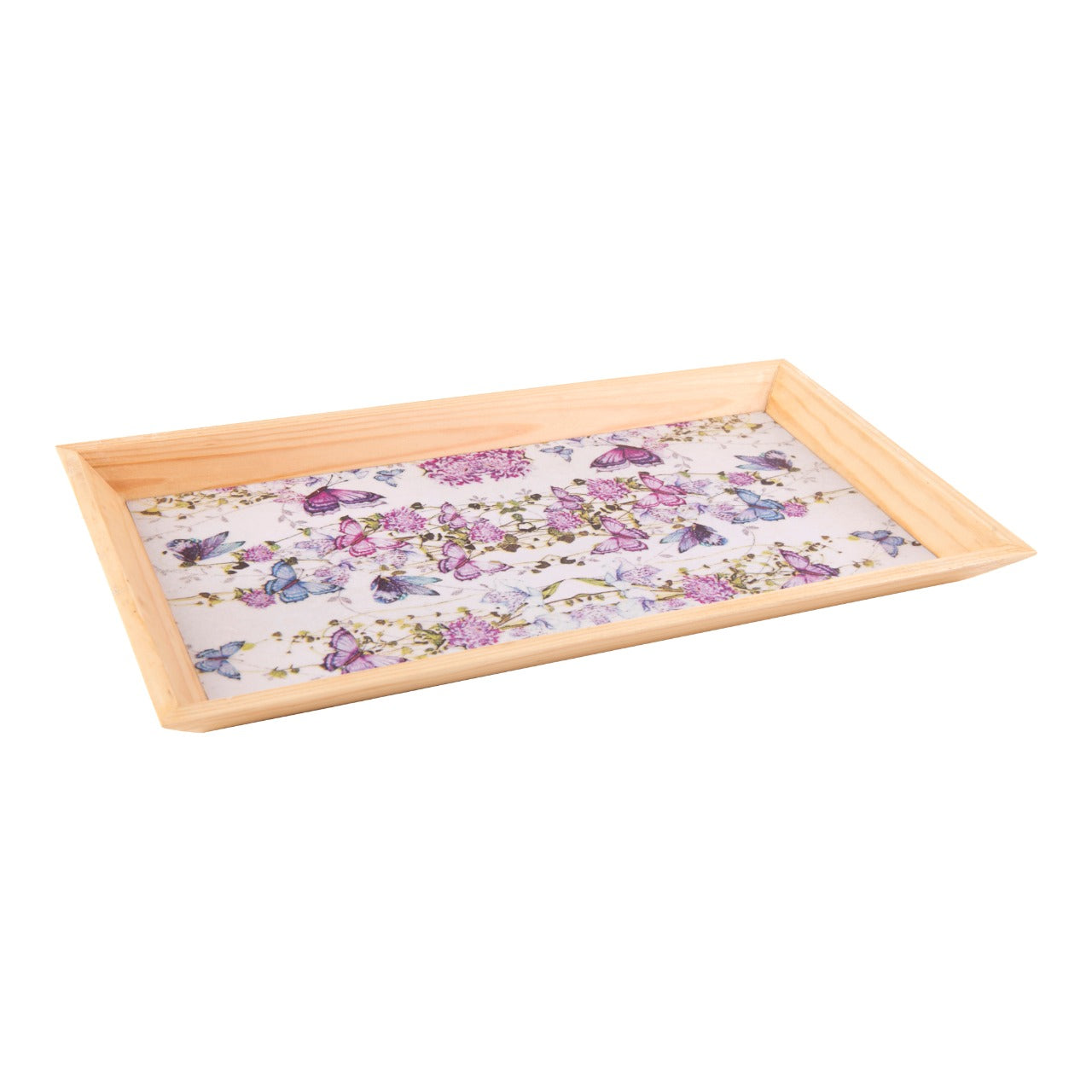 Wooden Tray, Decoupage Tray, Serving Tray