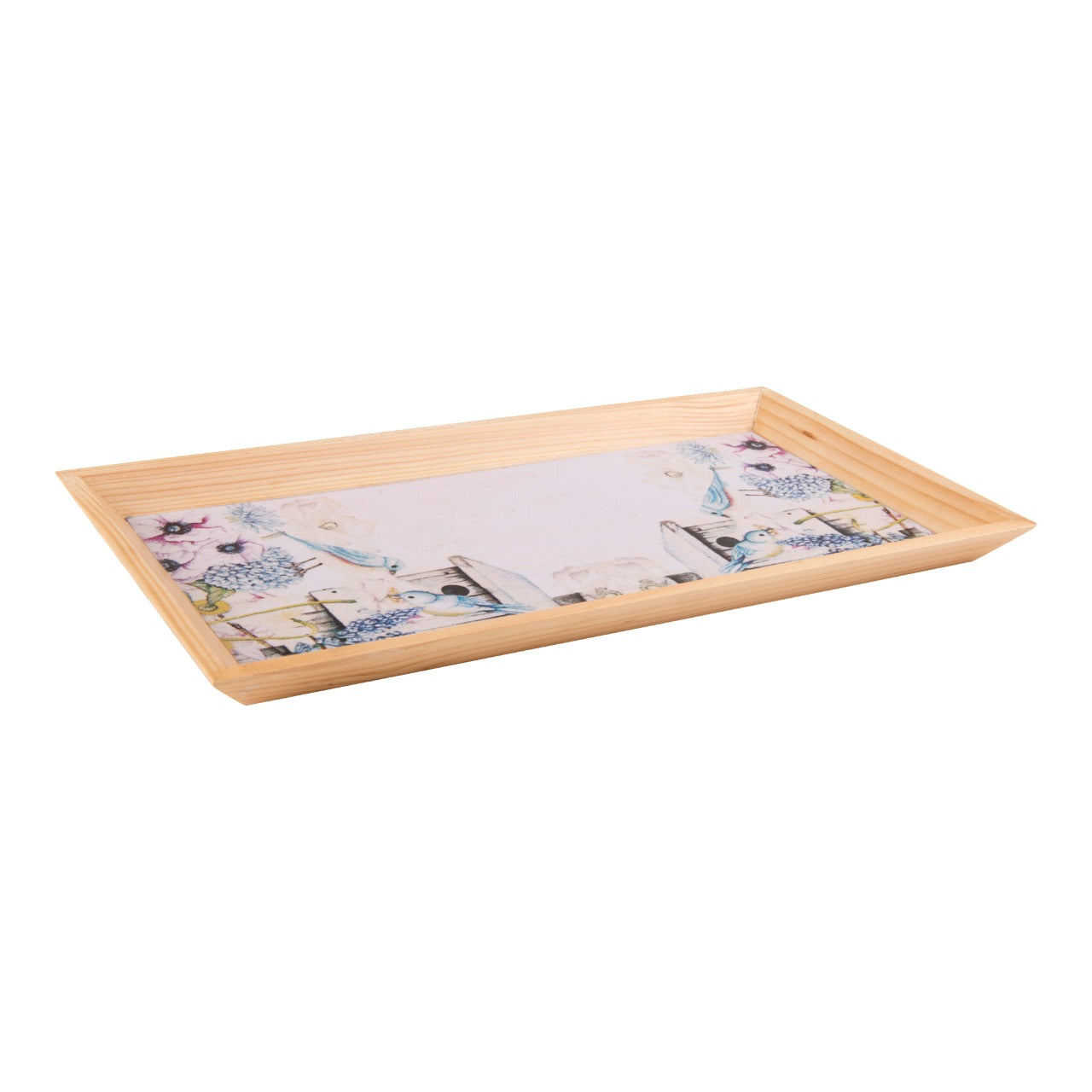 Wooden Tray, Decoupage Tray, Serving Tray
