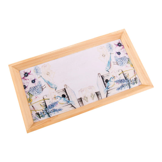 Wooden Tray, Decoupage Tray, Serving Tray