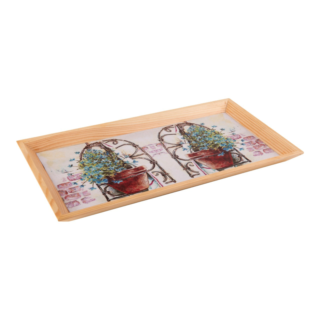 Wooden Tray, Decoupage Tray, Serving Tray
