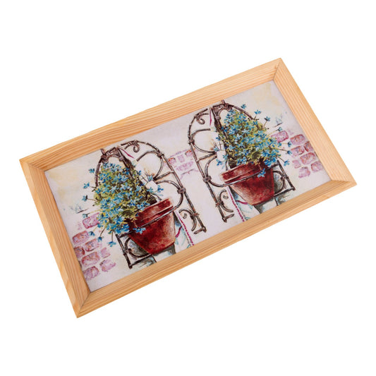 Wooden Tray, Decoupage Tray, Serving Tray