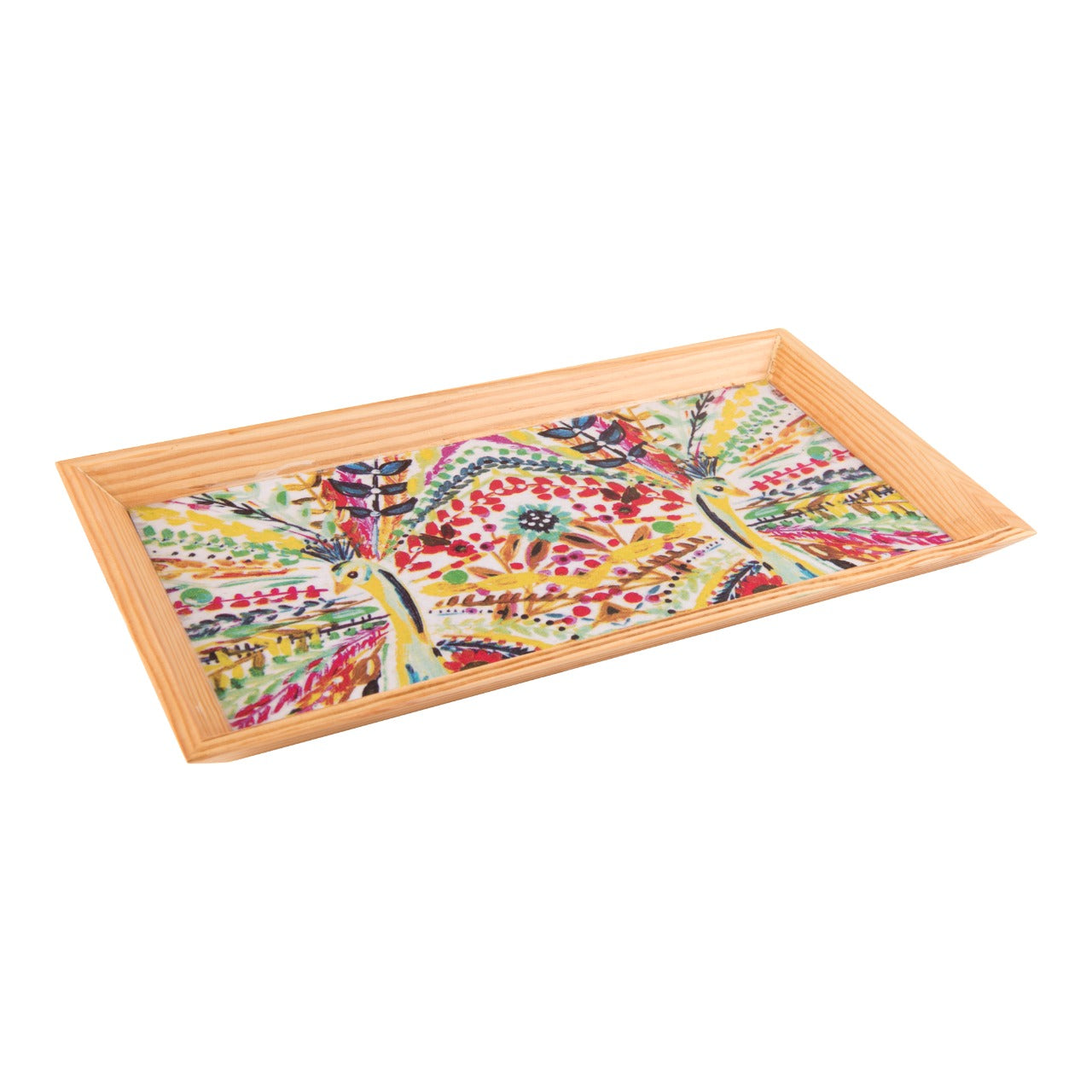 Wooden Tray, Decoupage Tray, Serving Tray