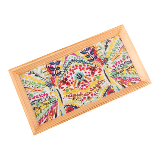 Wooden Tray, Decoupage Tray, Serving Tray