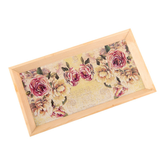 Wooden Tray, Decoupage Tray, Serving Tray