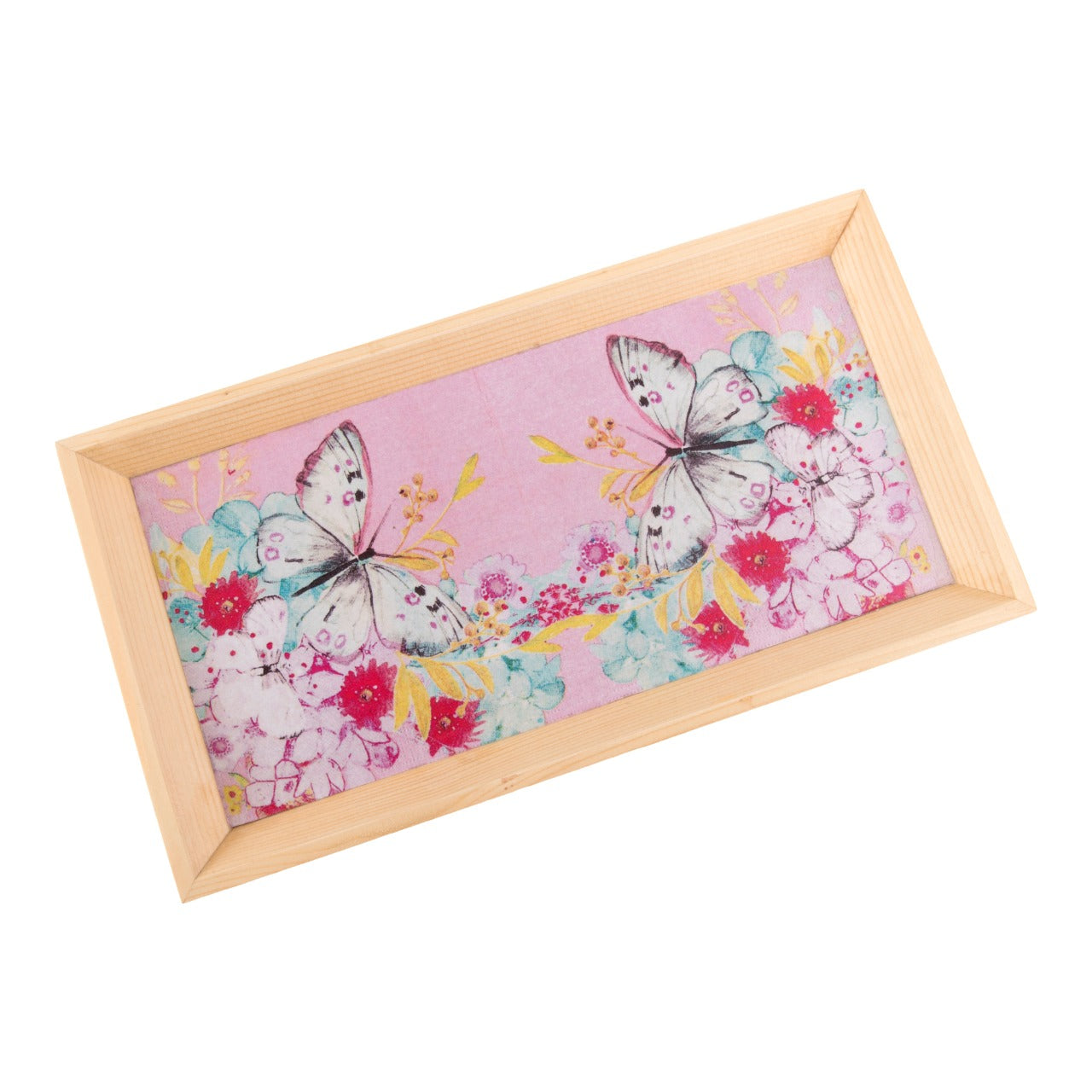 Wooden Tray, Decoupage Tray, Serving Tray