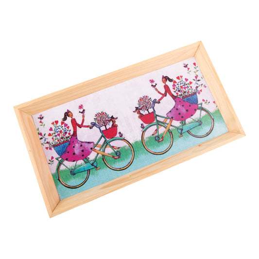 Wooden Tray, Decoupage Tray, Serving Tray