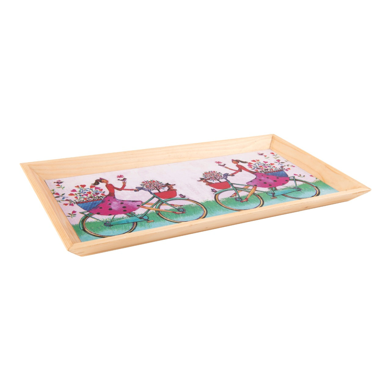Wooden Tray, Decoupage Tray, Serving Tray