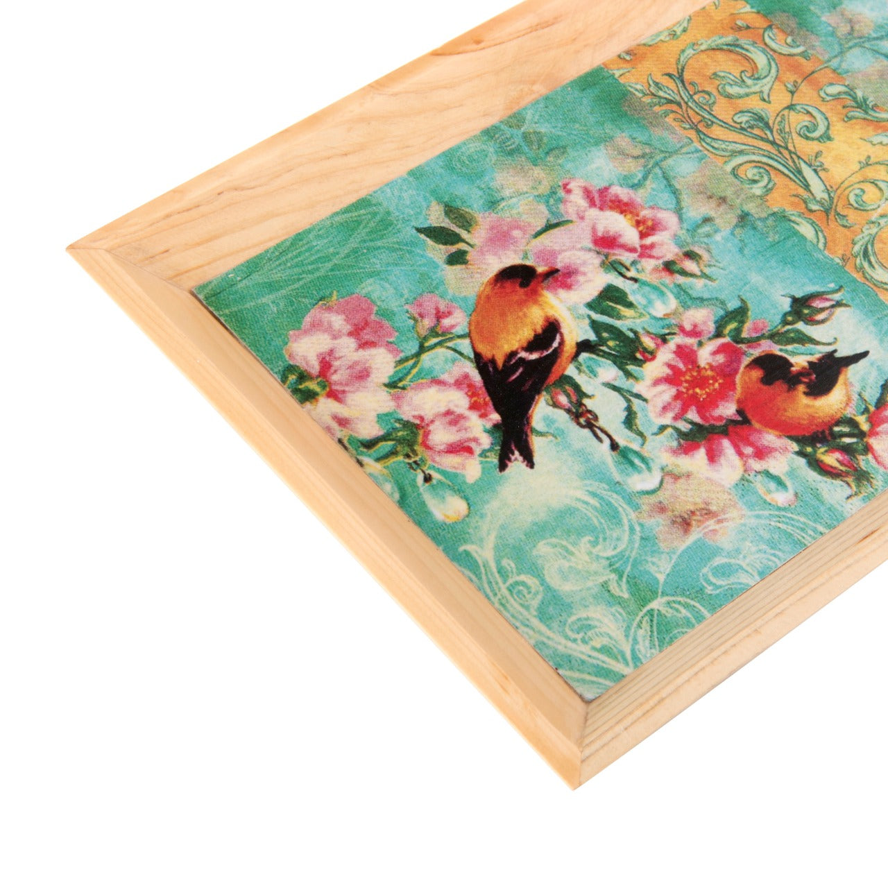 Wooden Tray, Decoupage Tray, Serving Tray