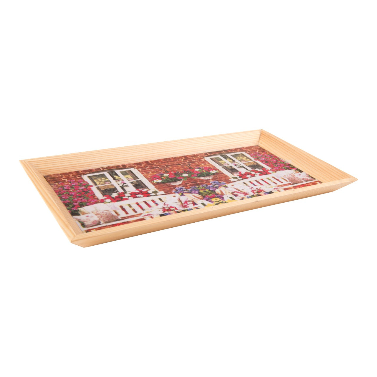 Wooden Tray, Decoupage Tray, Serving Tray