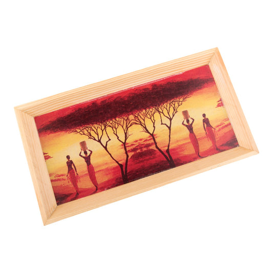 Wooden Tray, Decoupage Tray, Serving Tray