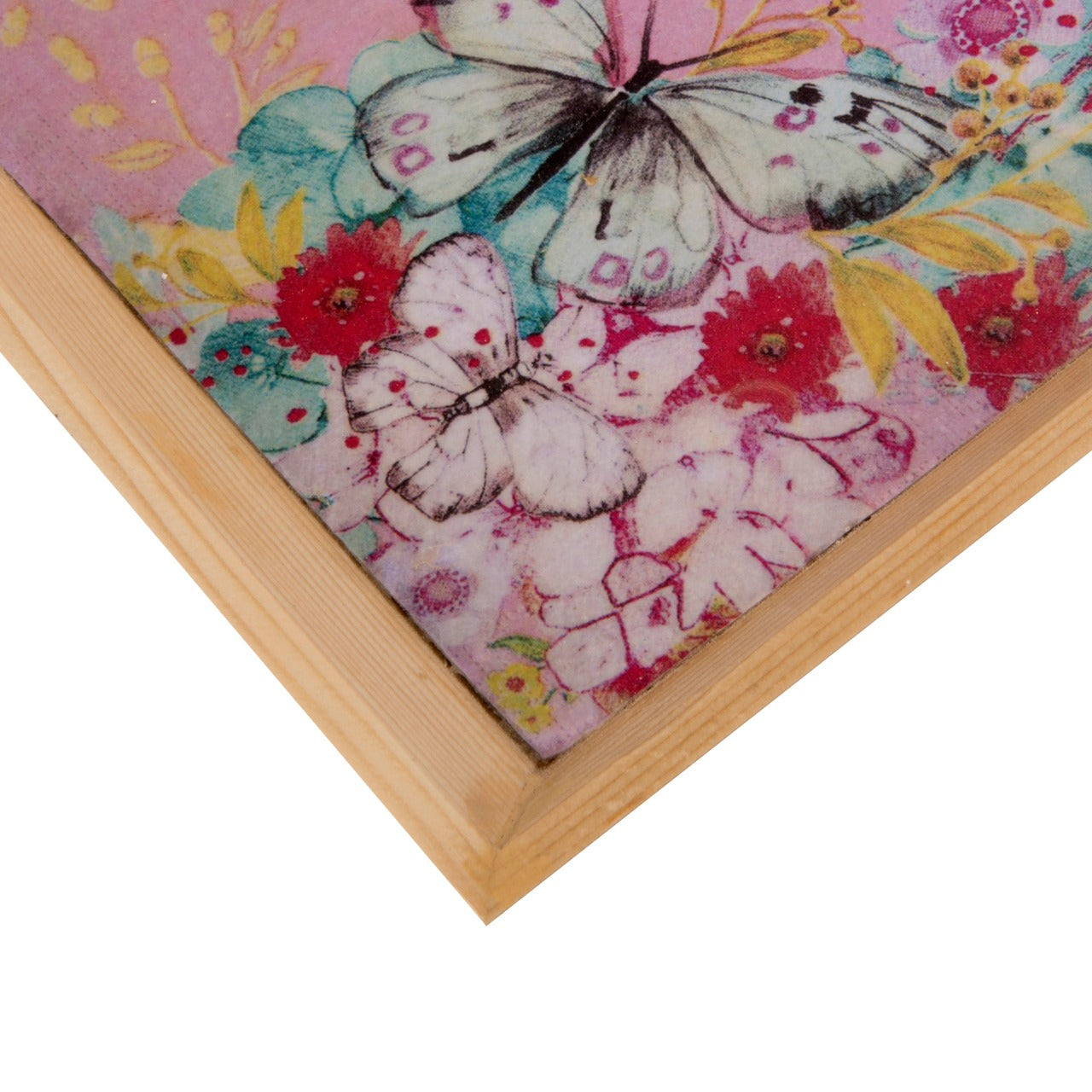 Wooden Tray, Decoupage Tray, Serving Tray