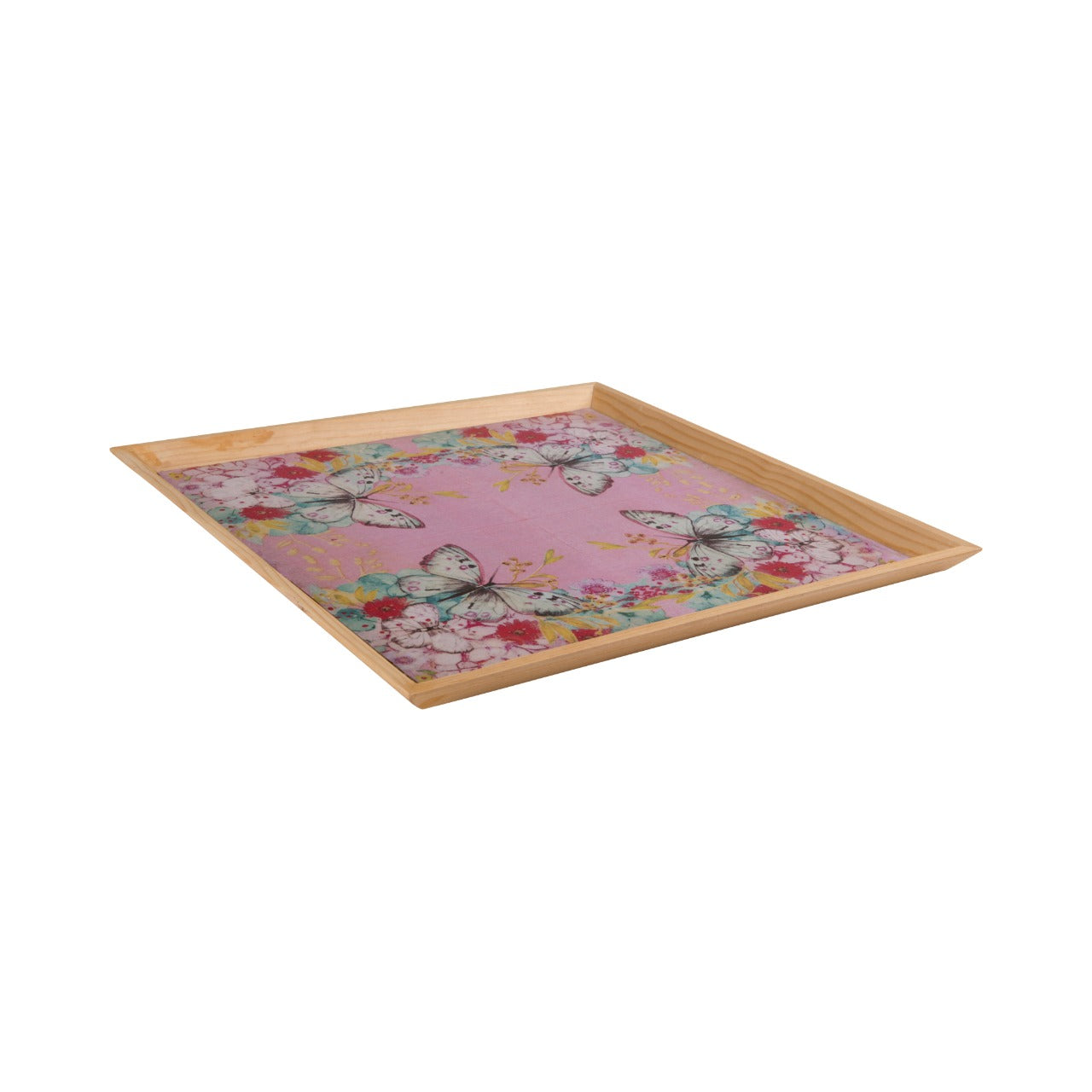 Wooden Tray, Decoupage Tray, Serving Tray