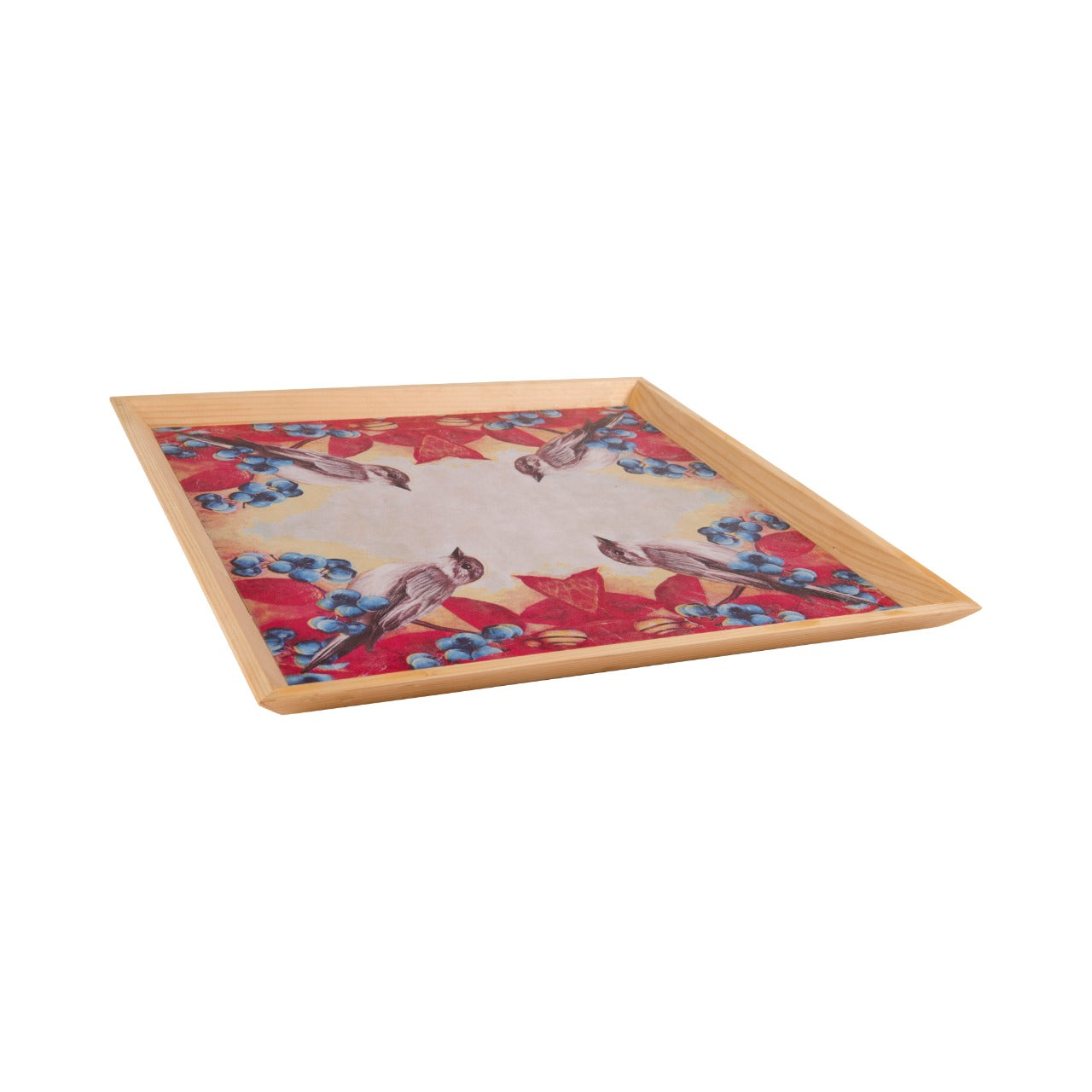 Wooden Tray, Decoupage Tray, Serving Tray