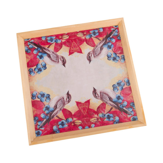 Wooden Tray, Decoupage Tray, Serving Tray