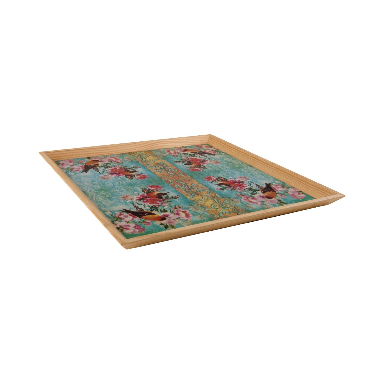 Wooden Tray, Decoupage Tray, Serving Tray