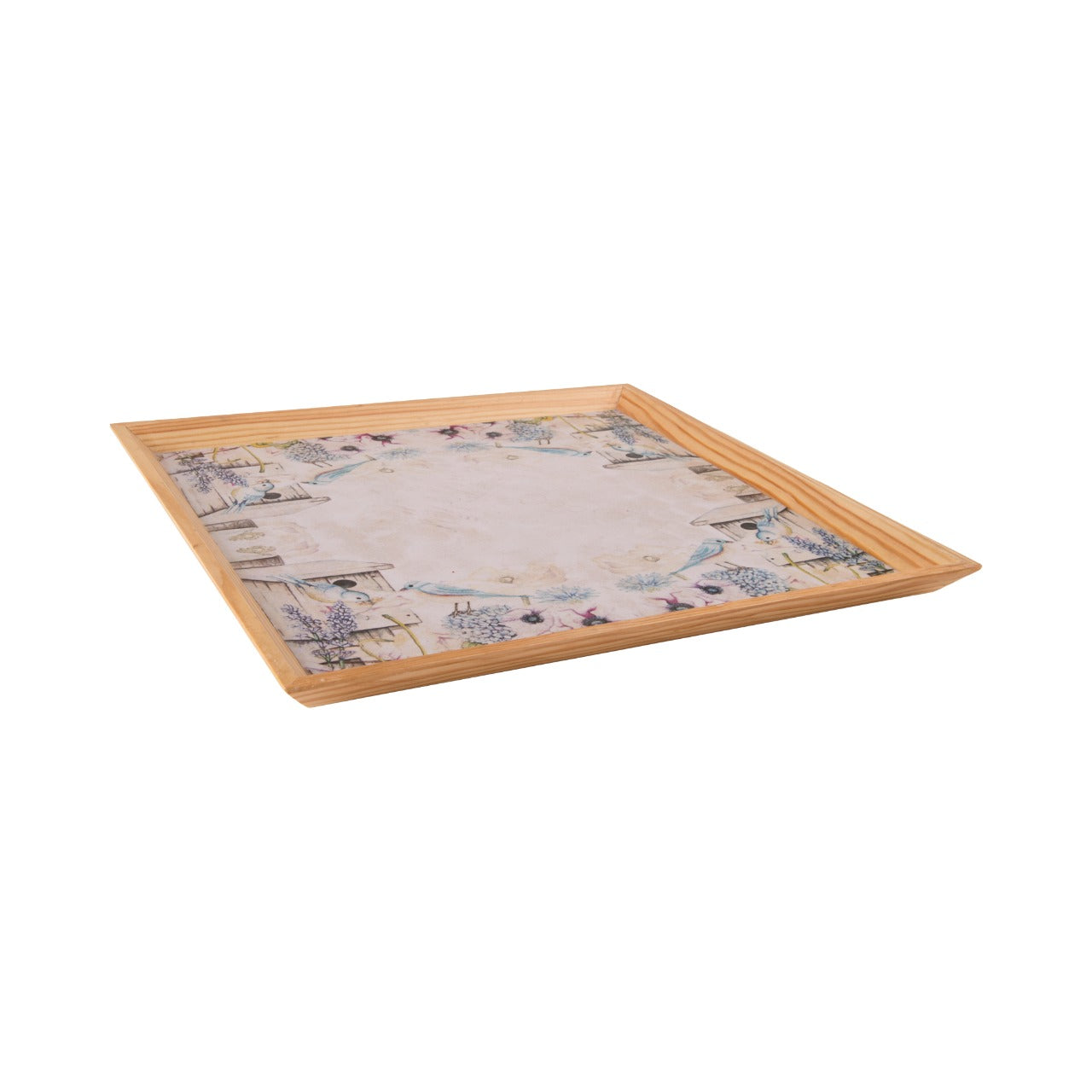 Wooden Tray, Decoupage Tray, Serving Tray