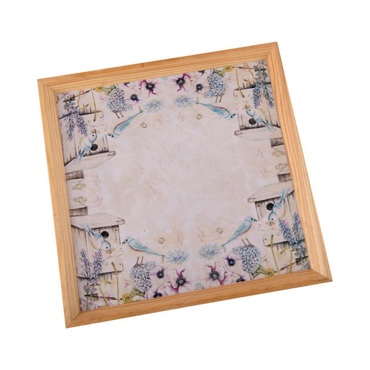 Wooden Tray, Decoupage Tray, Serving Tray