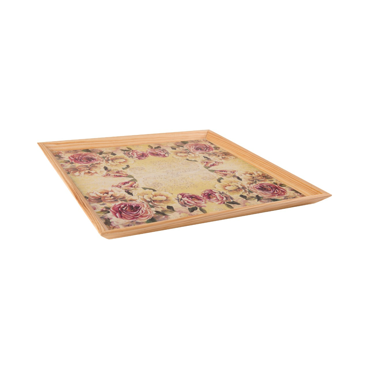 Wooden Tray, Decoupage Tray, Serving Tray