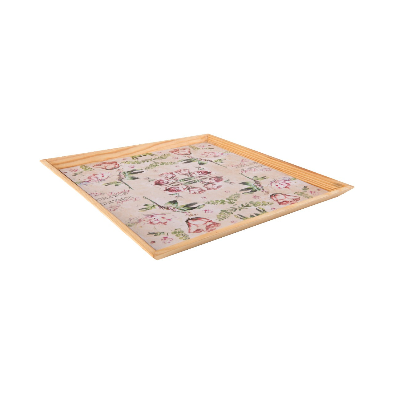 Wooden Tray, Decoupage Tray, Serving Tray
