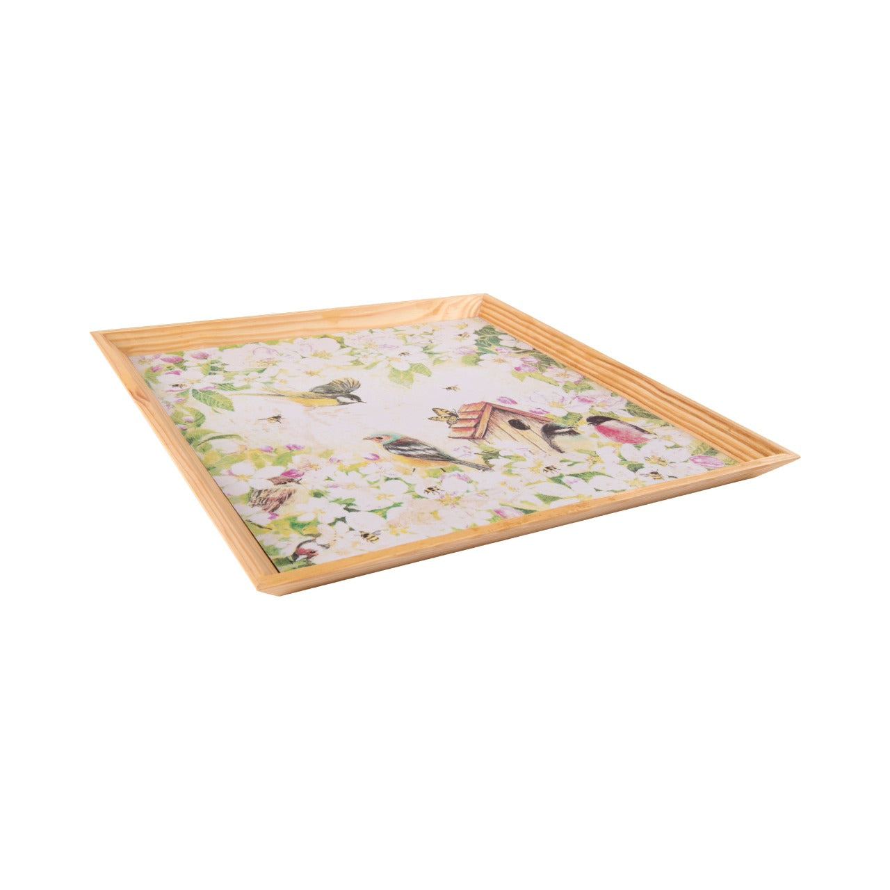 Wooden Tray, Decoupage Tray, Serving Tray