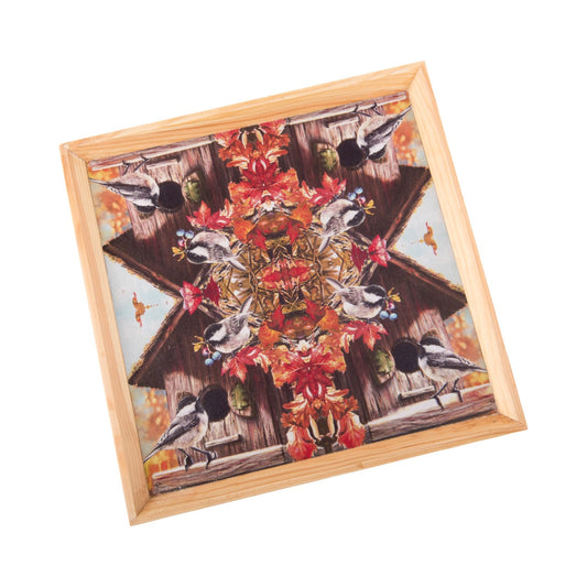 Wooden Tray, Decoupage Tray, Serving Tray