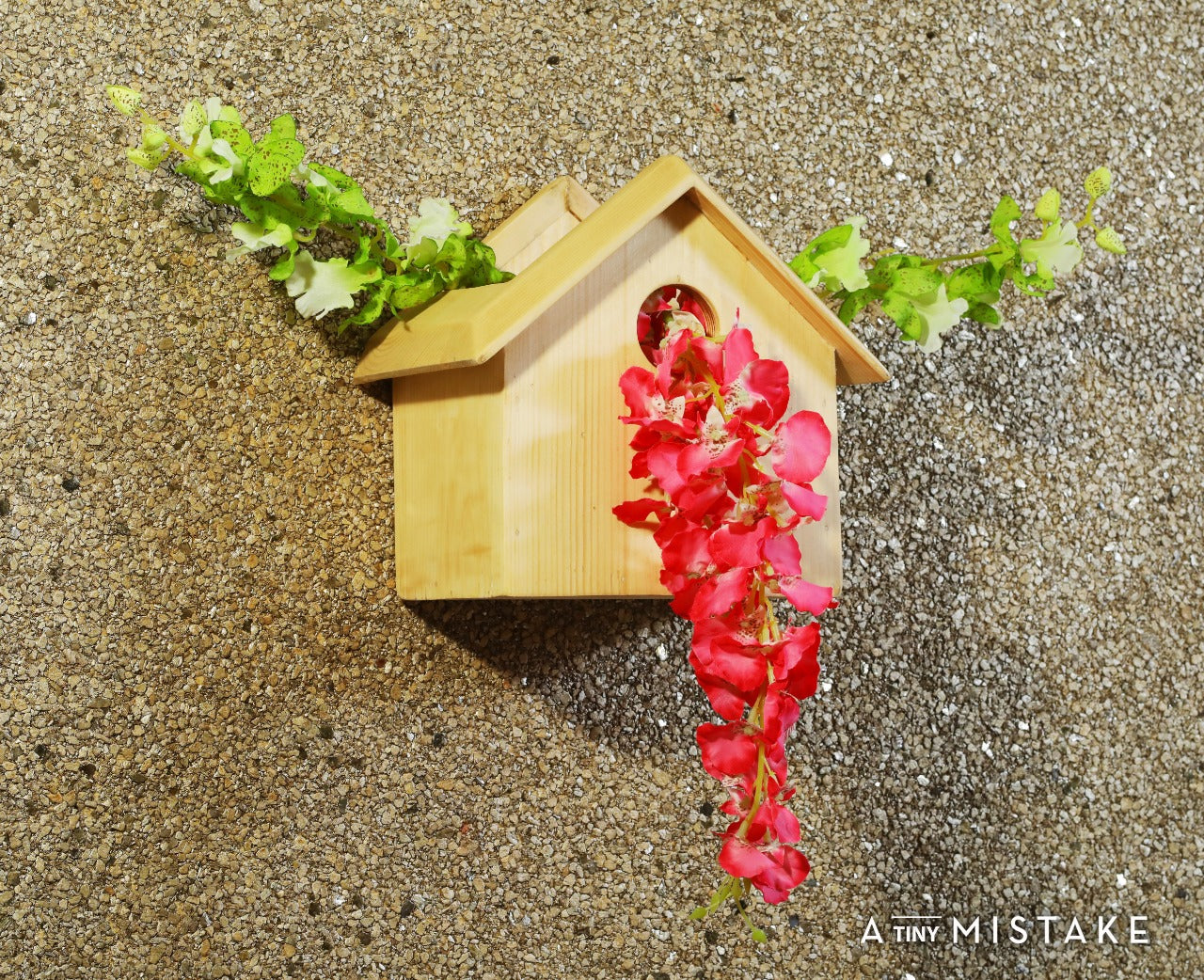 Pine Wood Decorative Bird House
