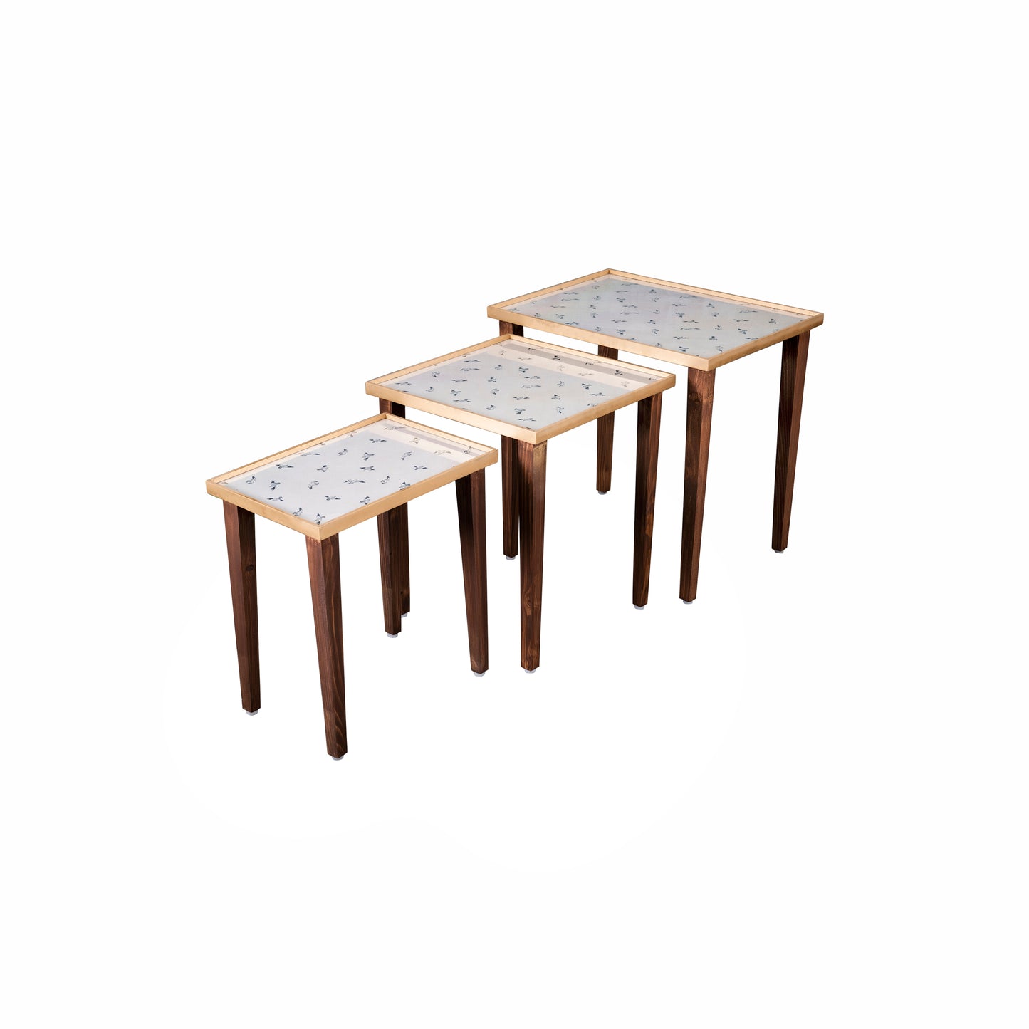 A Tiny Mistake Seagull Wooden Rectangle Nesting Tables (Set of 3), Living Room Decor