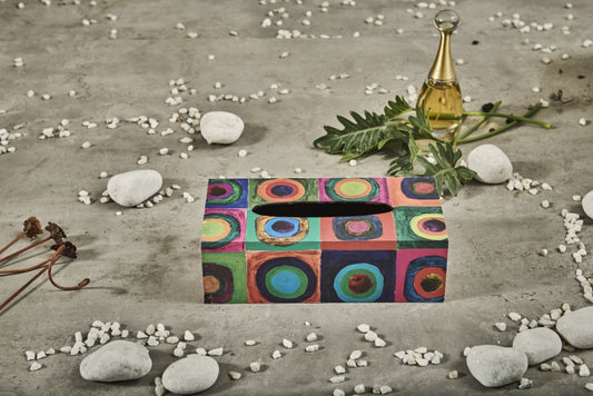 A Tiny Mistake Modern Art Rectangle Tissue Box, 26 x 13 x 8 cm