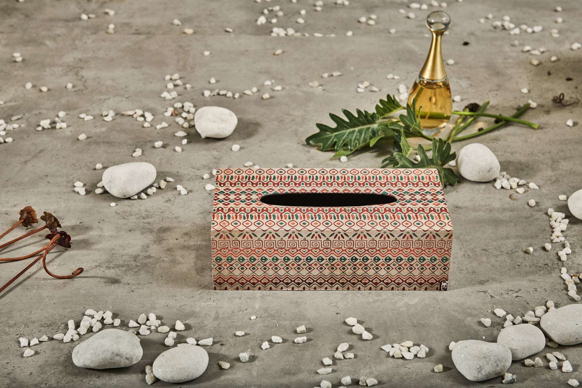 A Tiny Mistake Aztec Rectangle Tissue Box, 26 x 13 x 8 cm