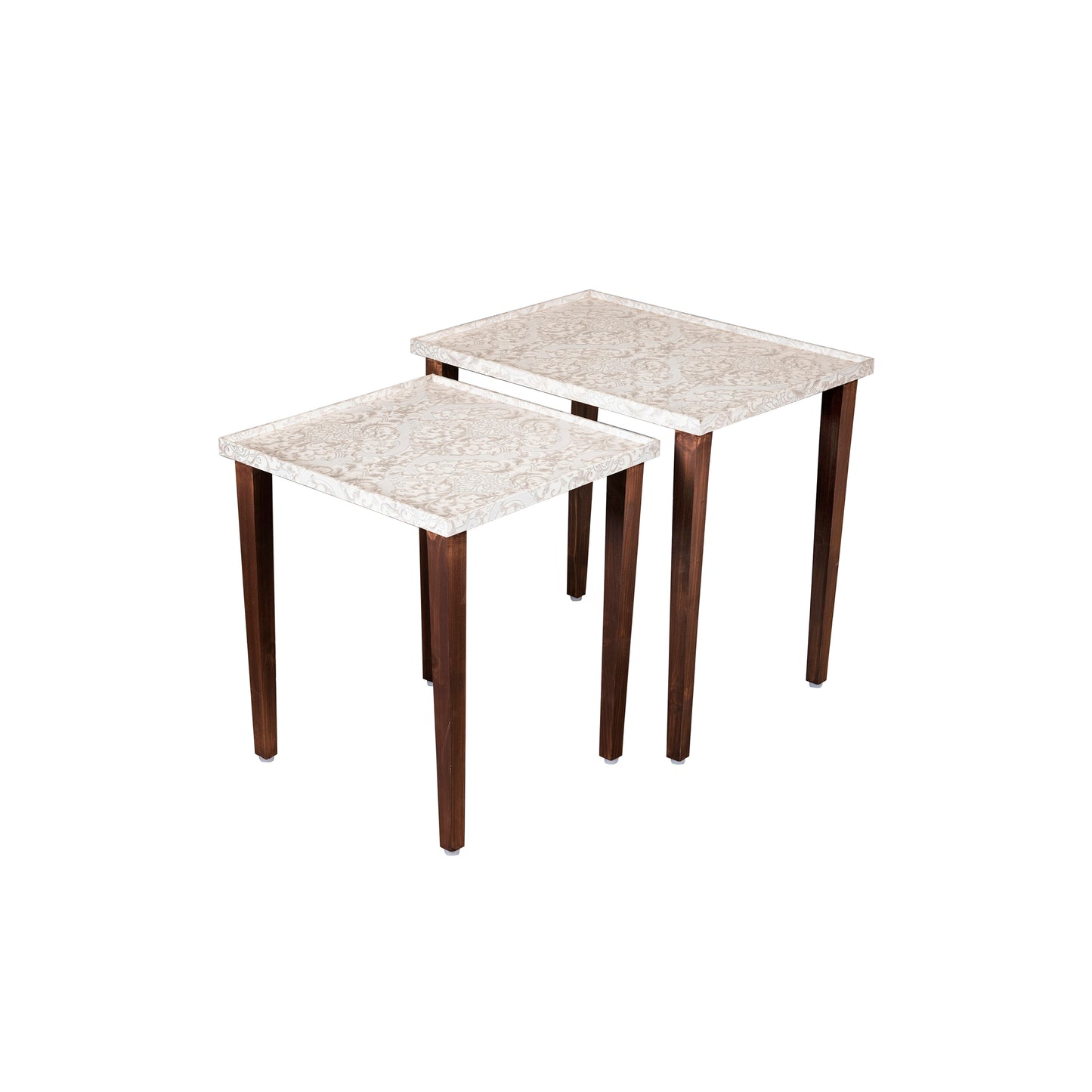 A Tiny Mistake Chantilly Wooden Rectangle Nesting Tables (Set of 2), Living Room Decor