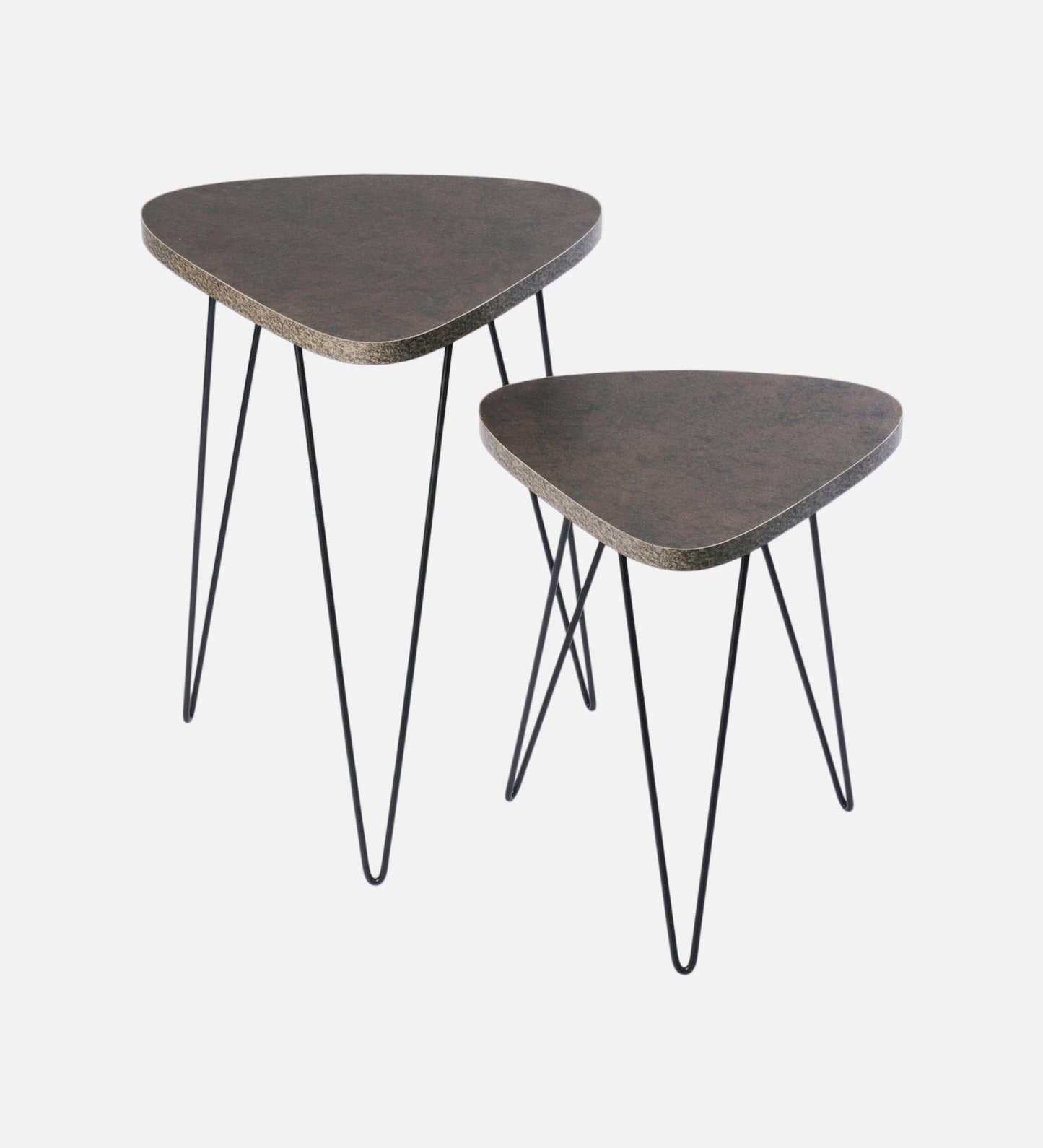 Twilight Trinity Nesting Tables with Hairpin Legs, Side Tables, Wooden Tables, Living Room Decor by A Tiny Mistake