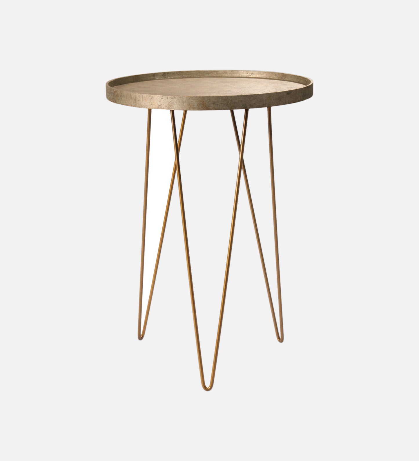 Transcendent Tinge Dark Gold Side Tables with Hairpin Legs, Wooden Tables, Living Room Decor by A Tiny Mistake