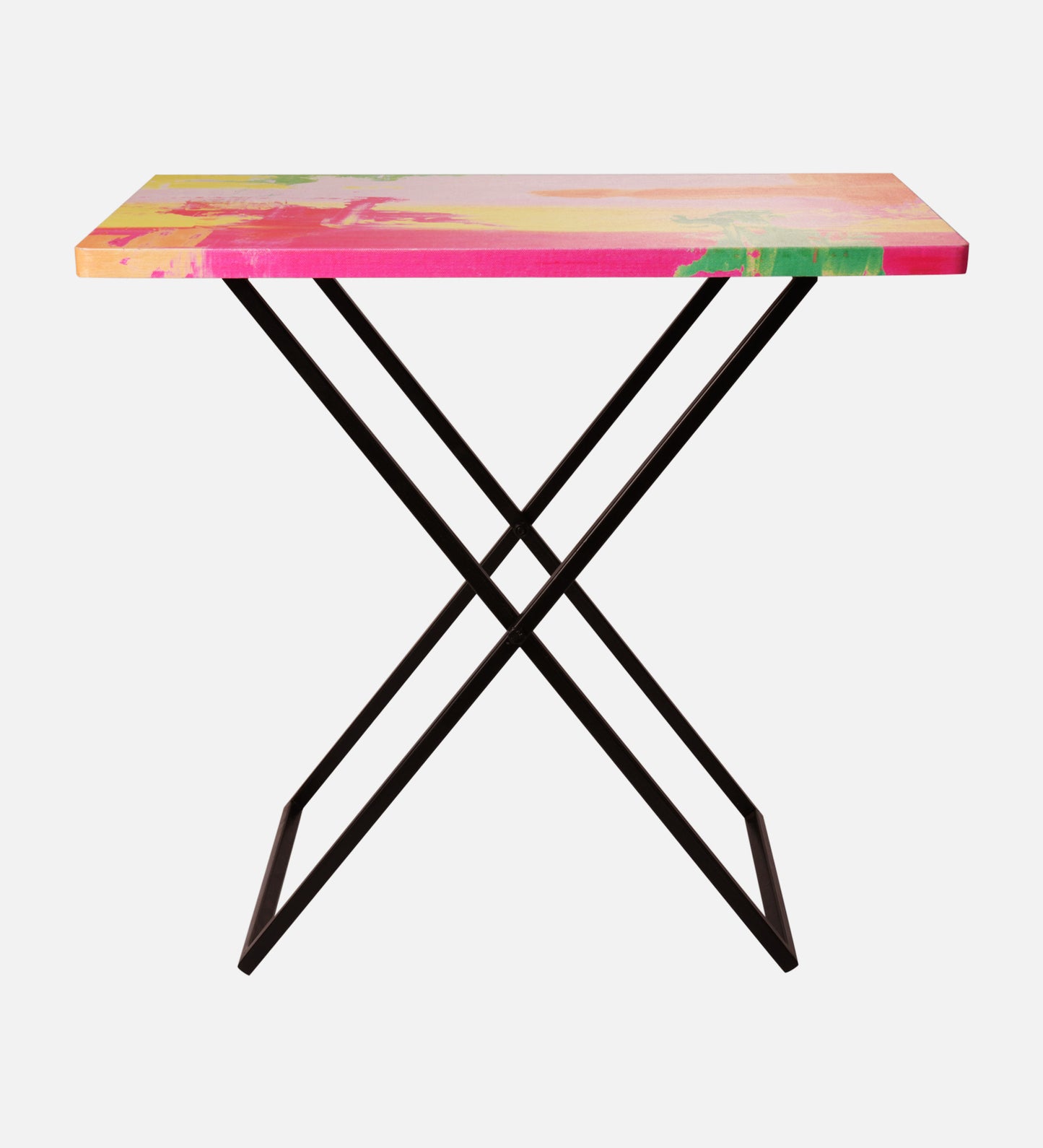 Neon Criss Cross Side Tables, Writing Tables, Wooden Tables, Kids Tables, End Tables Living Room Decor by A Tiny Mistake