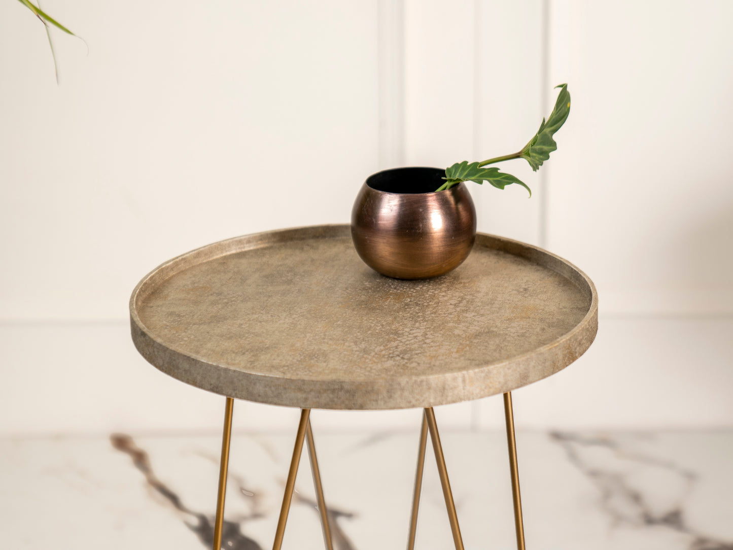 Transcendent Tinge Dark Gold Side Tables with Hairpin Legs, Wooden Tables, Living Room Decor by A Tiny Mistake