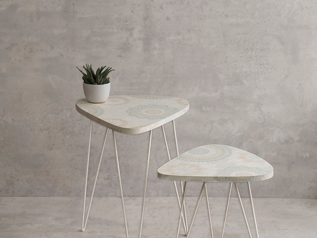 Constellation Trinity Nesting Tables with Hairpin Legs, Side Tables, Wooden Tables, Living Room Decor by A Tiny Mistake
