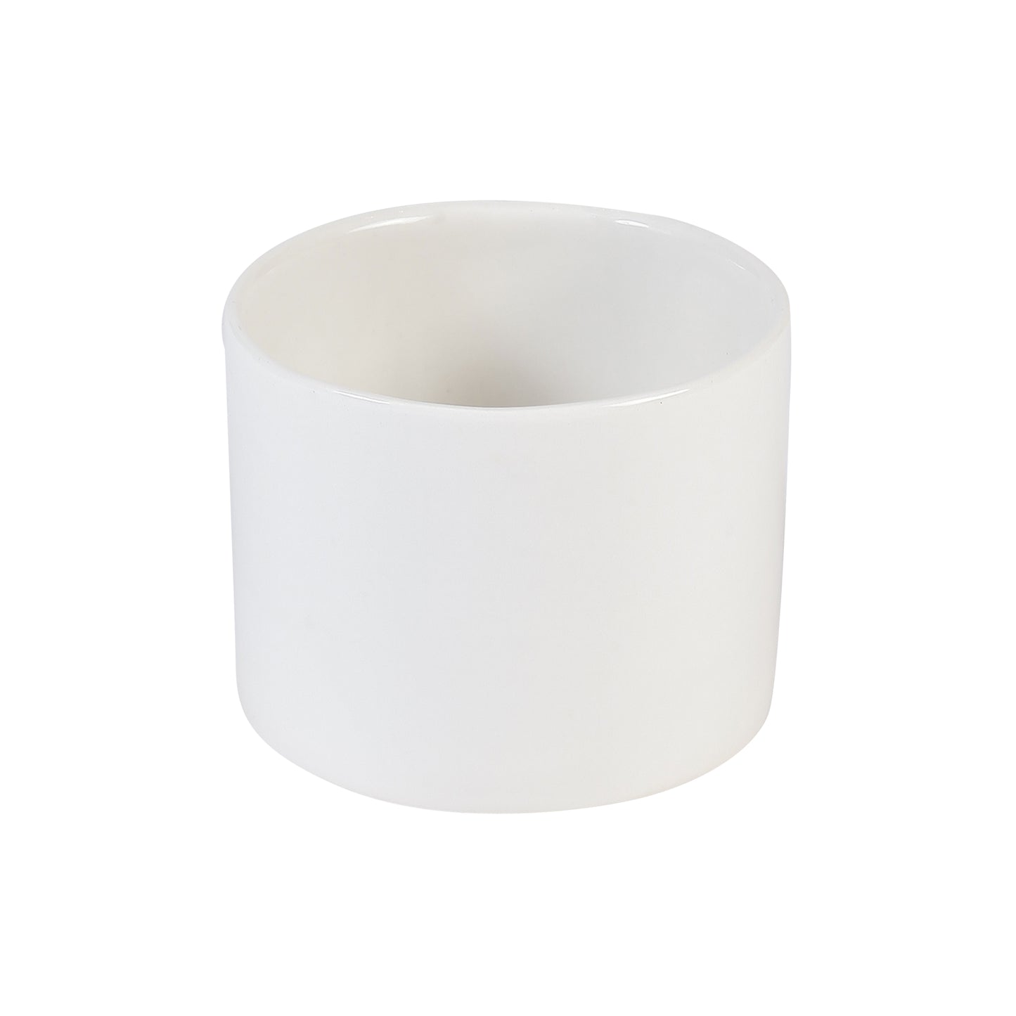 A Tiny Mistake White Cylindrical Planter (One Piece)