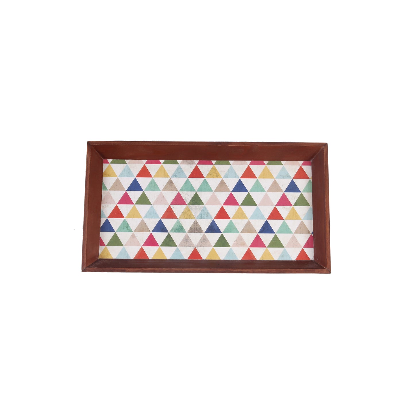 A Tiny Mistake Rubic Rectangle Wooden Serving Tray, 35 x 20 x 2 cm