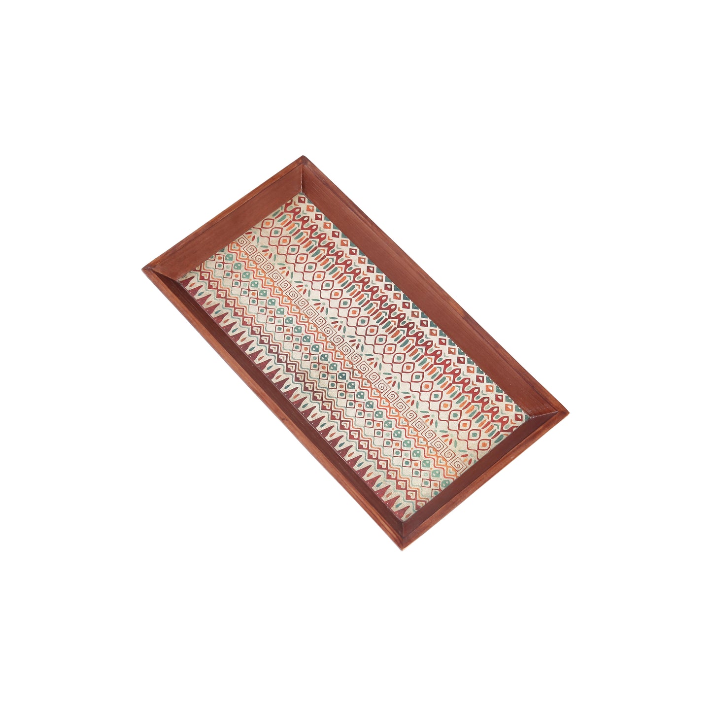 A Tiny Mistake Aztec Rectangle Wooden Serving Tray, 35 x 20 x 2 cm