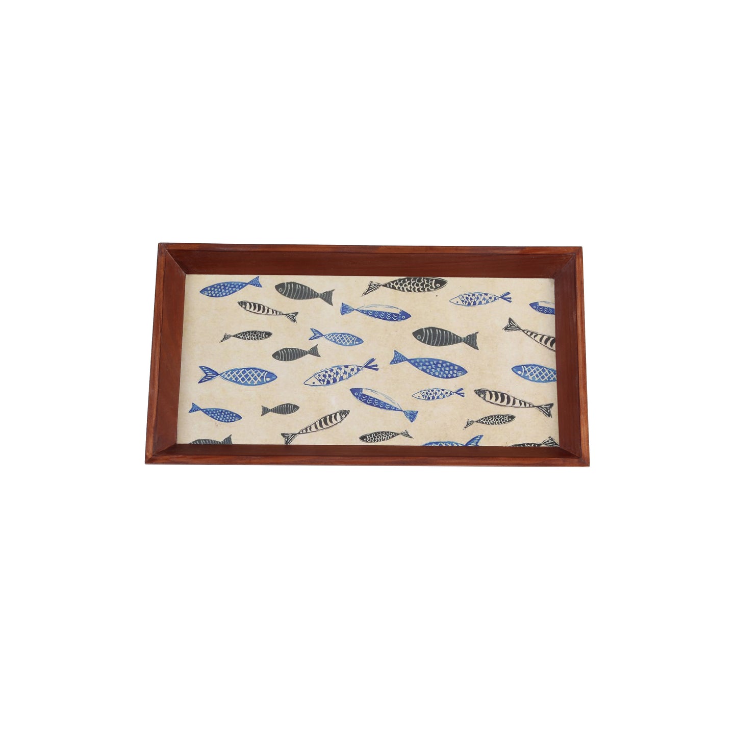 A Tiny Mistake Fish Rectangle Wooden Serving Tray, 35 x 20 x 2 cm